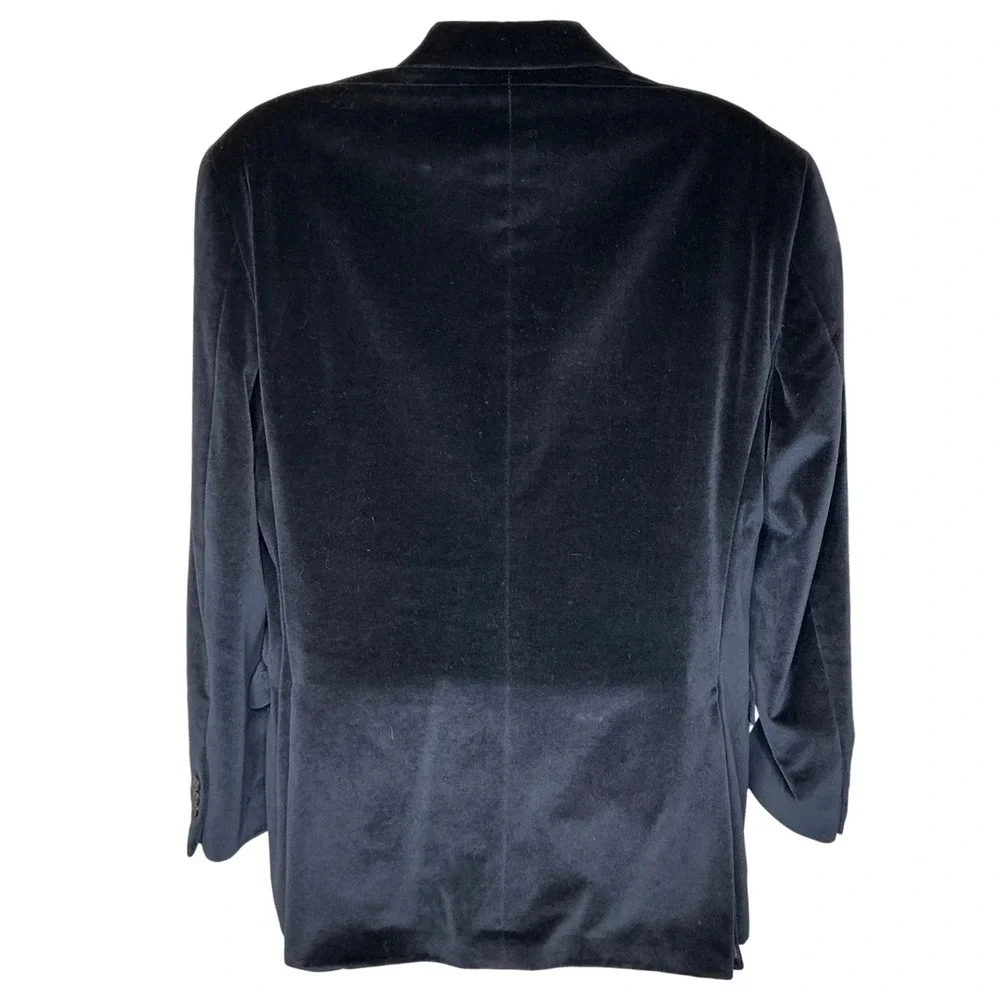 Arnold Brant Men Black‎ Velvet Blazer Jacket Size 42R Old Money Holiday Classic